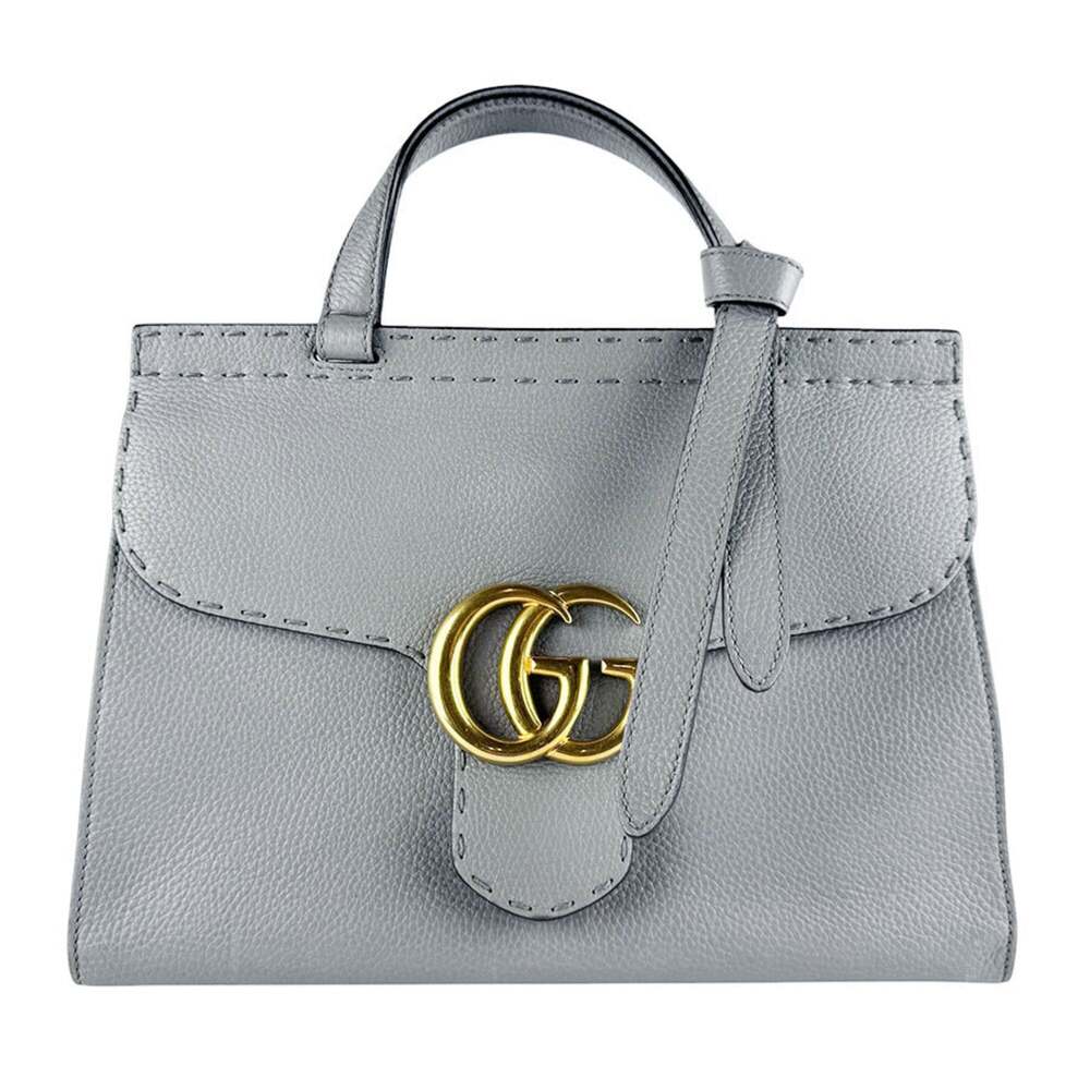 Gucci Gg Marmont Top Handle Bag Leather #325228G10B